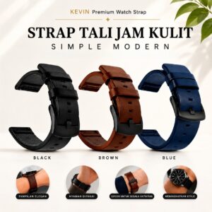 tali jam tangan kulit modern leather - Kevin Indonesia