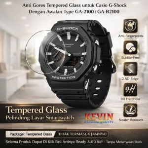 Anti Gores Tempered Glass Casio G-Shock GA-2100 - Kevin Indonesia