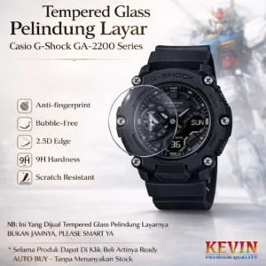 Anti Gores Tempered Glass Casio G-Shock GA-2200 - Kevin Indonesia