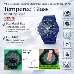 Anti Gores Tempered Glass Casio G-Shock GA-700 - Kevin Indonesia