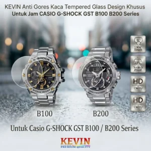 Anti Gores Tempered Glass Casio G-Shock GST-B100 GST-B200 - Kevin Indonesia