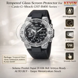 Anti Gores Tempered Glass Casio G-Shock GST-B400 - Kevin Indonesia