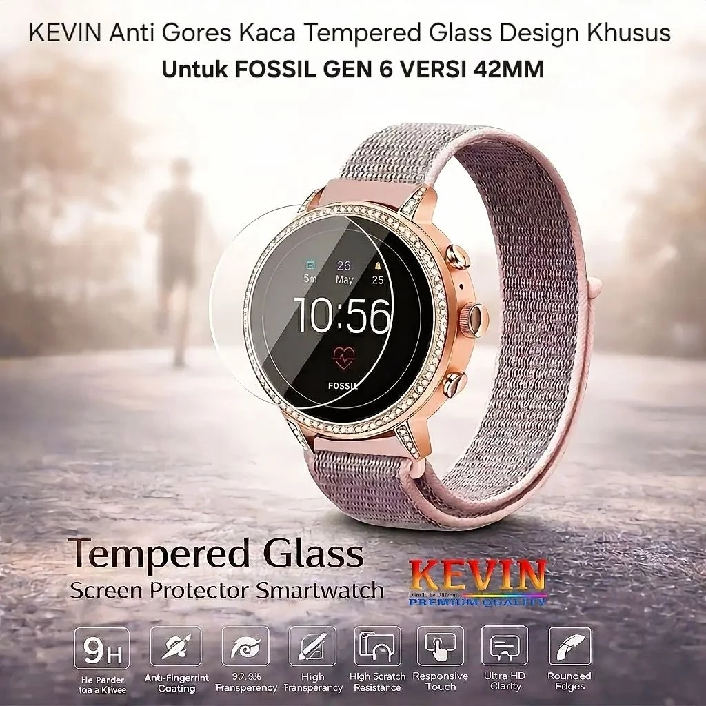Anti Gores Tempered Glass Fossil Gen 6 42mm - Kevin Indonesia