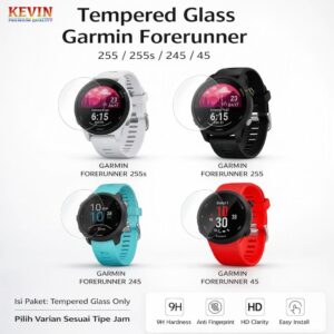 Anti Gores Tempered Glass Garmin Forerunner 255 255s 245 45 45s - Kevin Indonesia