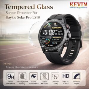 Tempered Glass Anti Gores Smartwatch Haylou Solar Pro LS18 - Kevin Indonesia