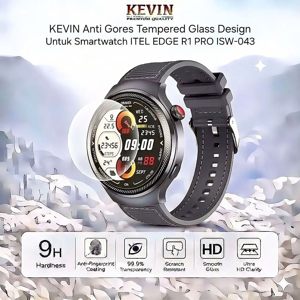 Anti Gores Tempered Glass Smartwatch Itel Edge R1 Pro ISW 043 - Kevin Indonesia