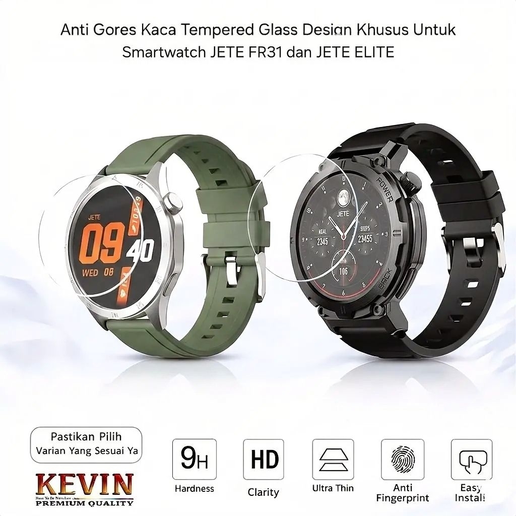 Anti Gores Smartwatch Jete FR31 dan Elite - Kevin Indonesia