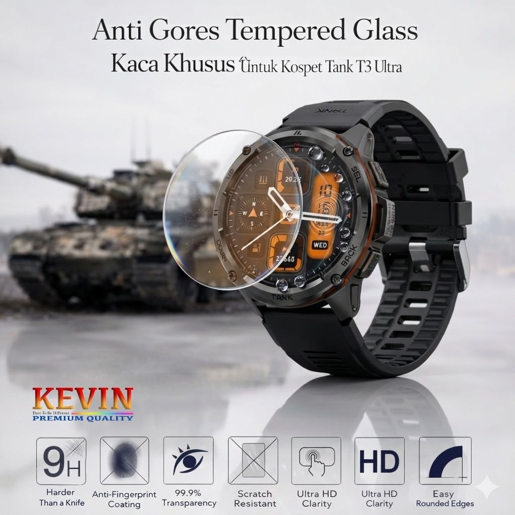Anti Gores Smartwatch Kospet Tank T3 Ultra - Kevin Indonesia