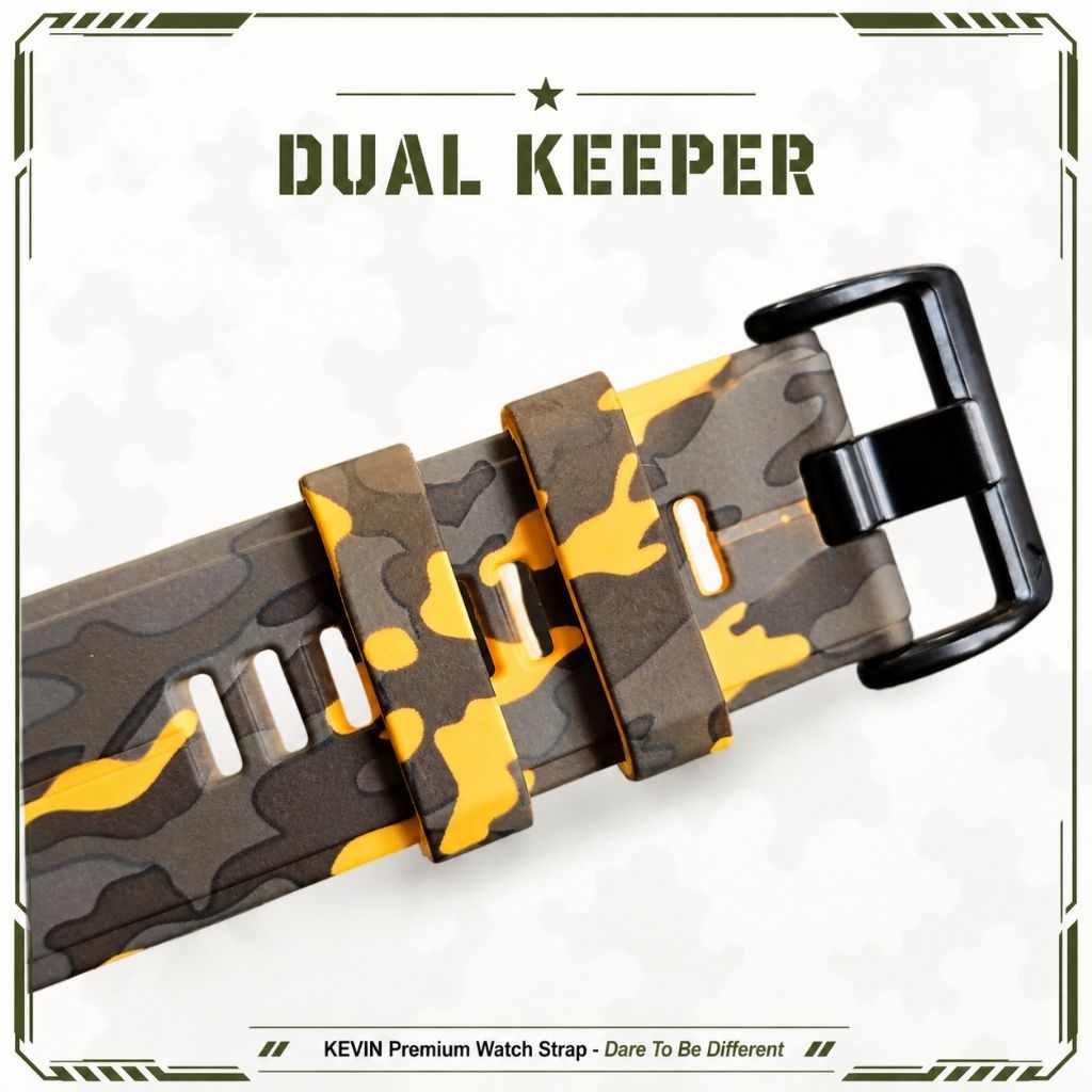 KEVIN CQF Tali Jam Tangan Garmin Quick Fit Camo Army Series - Dual Kepper