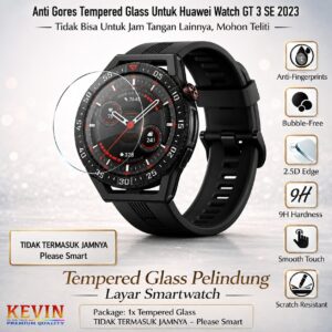 tempered glass huawei watch gt 3 se - anti gores premium