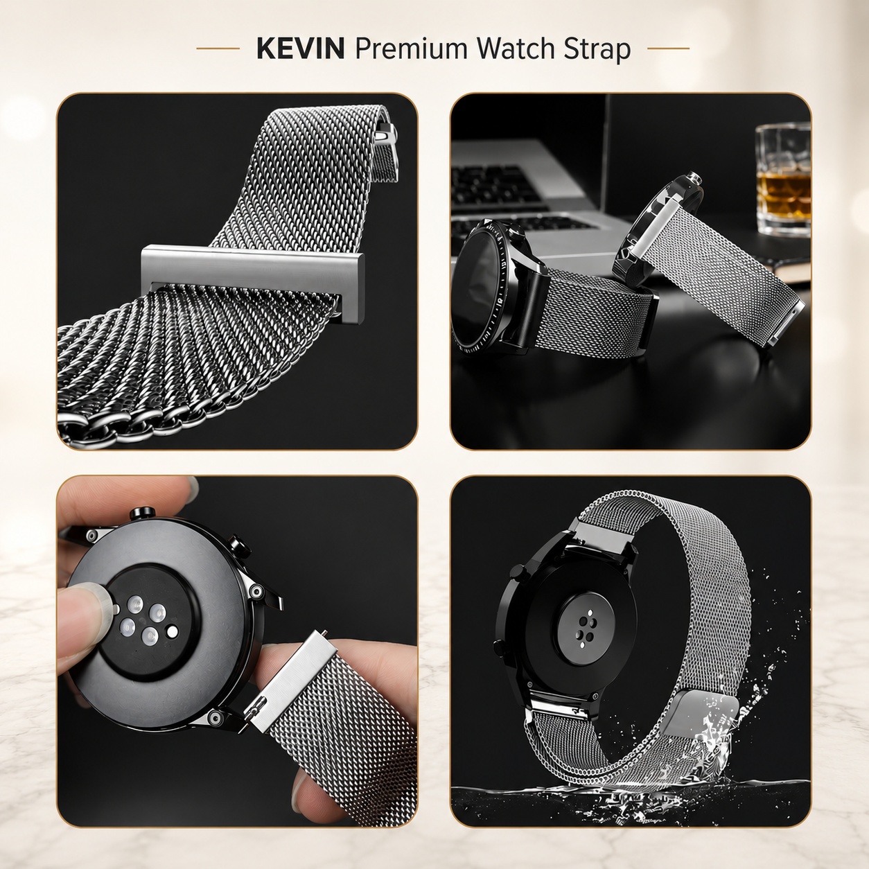 tali jam smartwatch milanese loop premium quick release