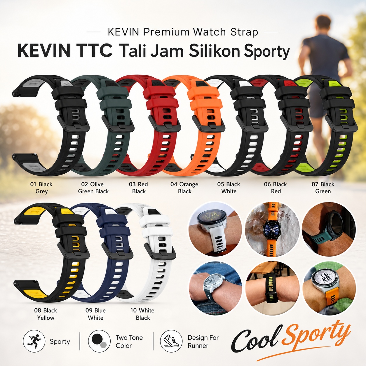 strap jam universal quick release sporty ttc cool