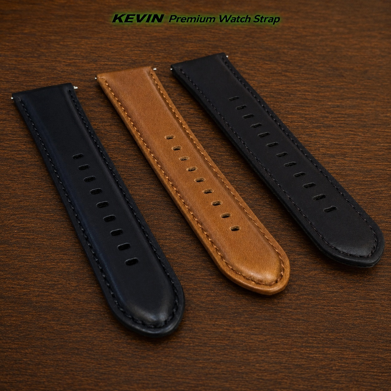 Genuine Leather Strap Jahitan Asli QRG Kevin Indonesia