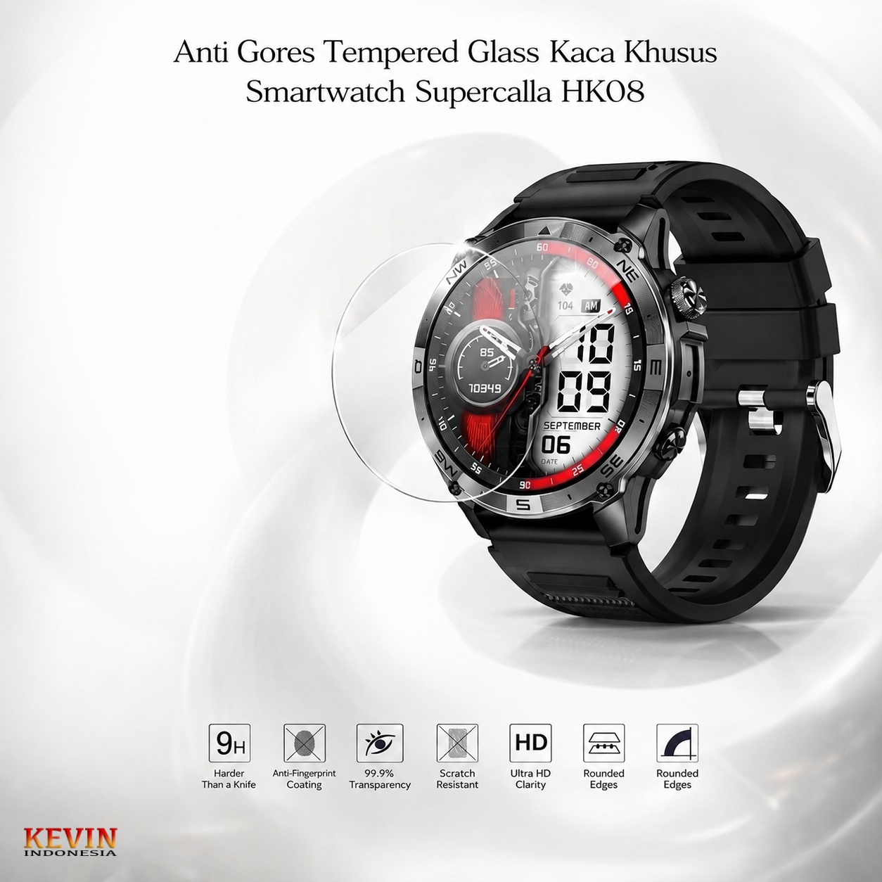 KEVIN Original anti gores tempered glass supercalla hk08