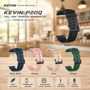 Tali Jam Tangan 20mm Simple Minimalist P20Q - Kevin Indonesia Pusat Tali Jam Tangan Surabaya