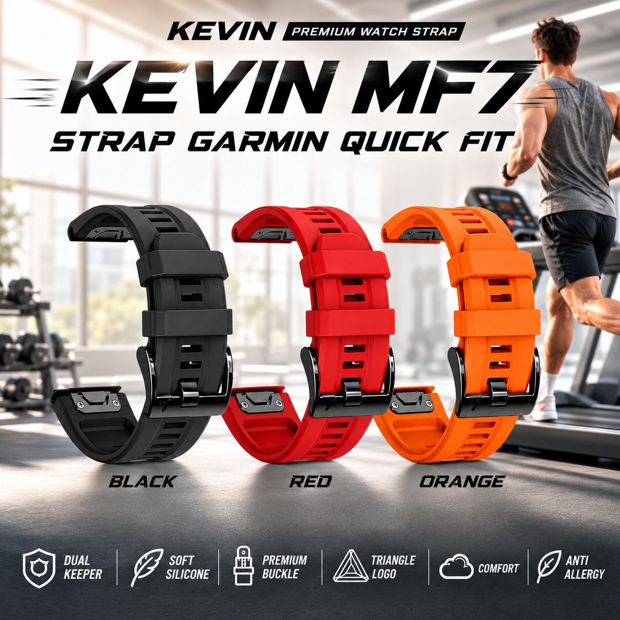 Tali Jam Garmin Quick Fit MF7 20mm - Kevin Indonesia