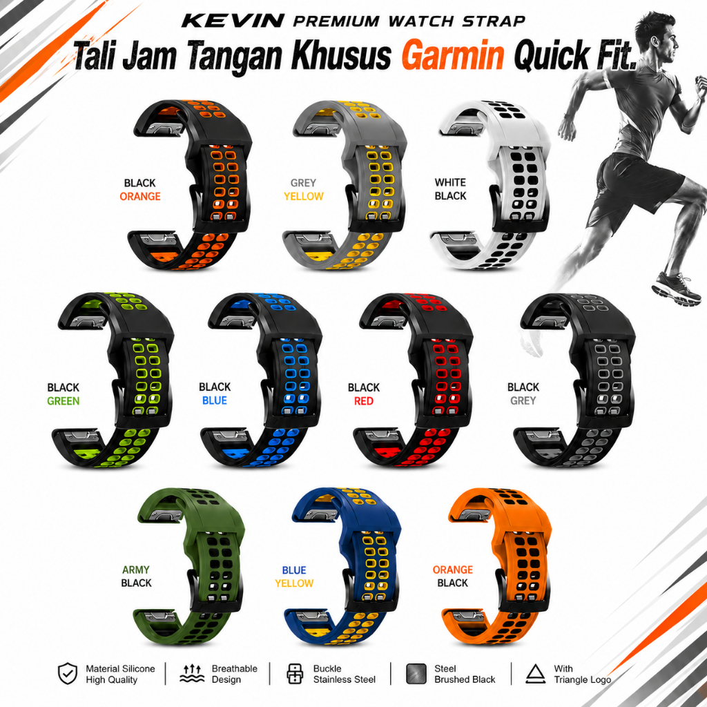 TRD Tali Jam Tangan Garmin Quick Fit 22mm 26mm - Kevin Indonesia