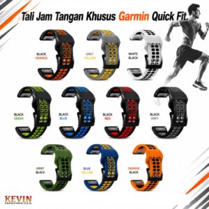 Tali Jam Garmin TRD - KEVIN Original -Untuk Fenix / Forerunner / dll