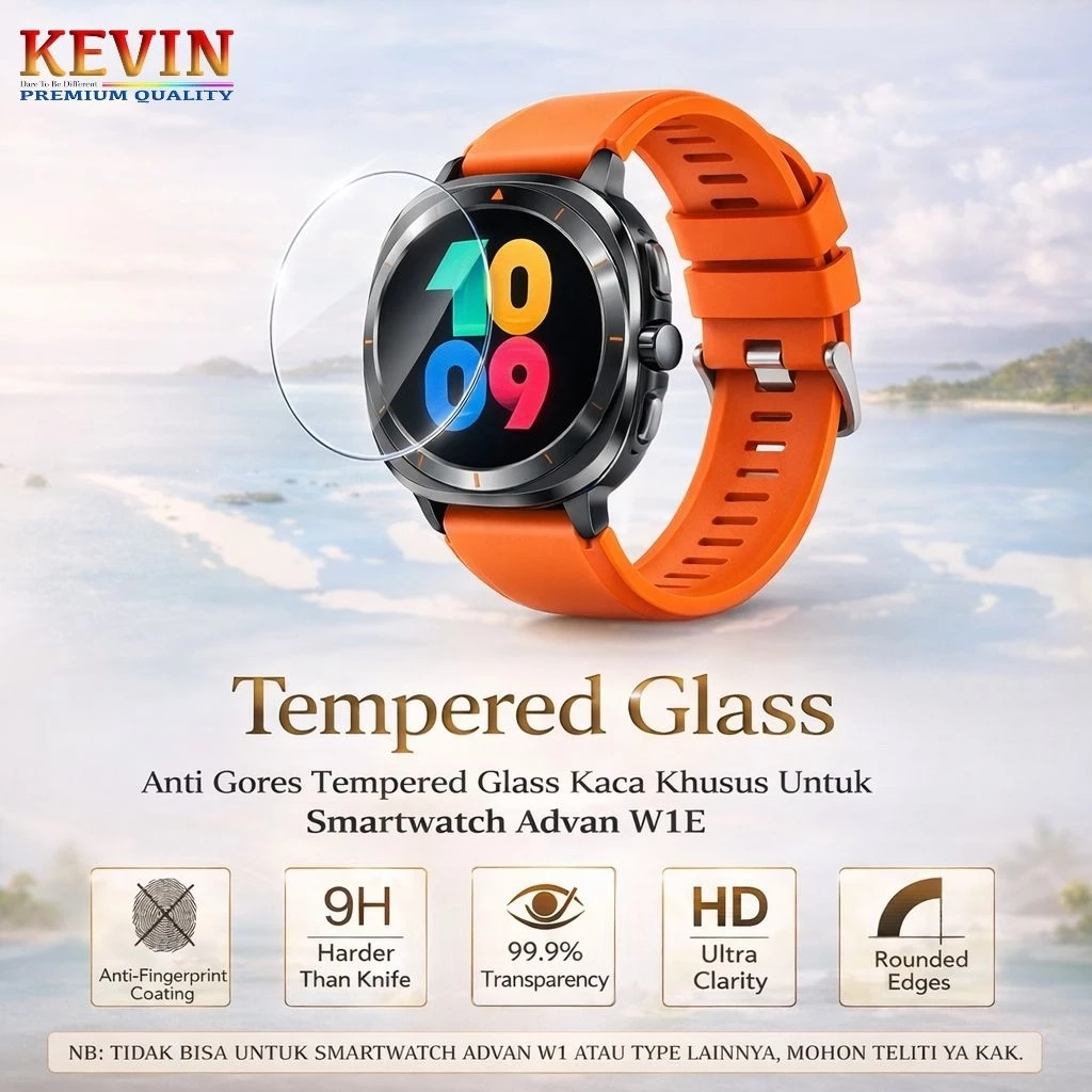 anti gores tempered glass advan w1e - kevin indonesia