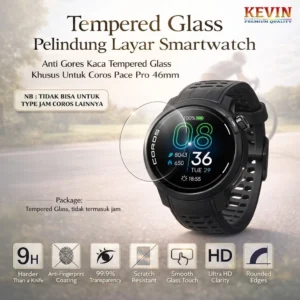 anti gores Temperd glass coros pace pro 46mm - kevin indonesia