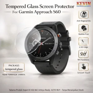 anti gores yempered glass untuk garmin approach s60 - kevin