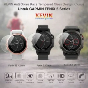 Tempered Glass Smartwatch Garmin Fenix 5 5s 5x - Anti Gores Premium