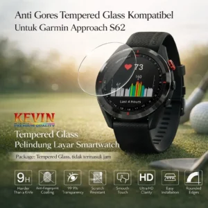 Tempered Glass Smartwatch Garmin Approach S62 - Anti Gores Premium