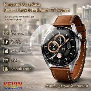 tempered glass anti gores huawei watch gt 3 46mm - kevin 1