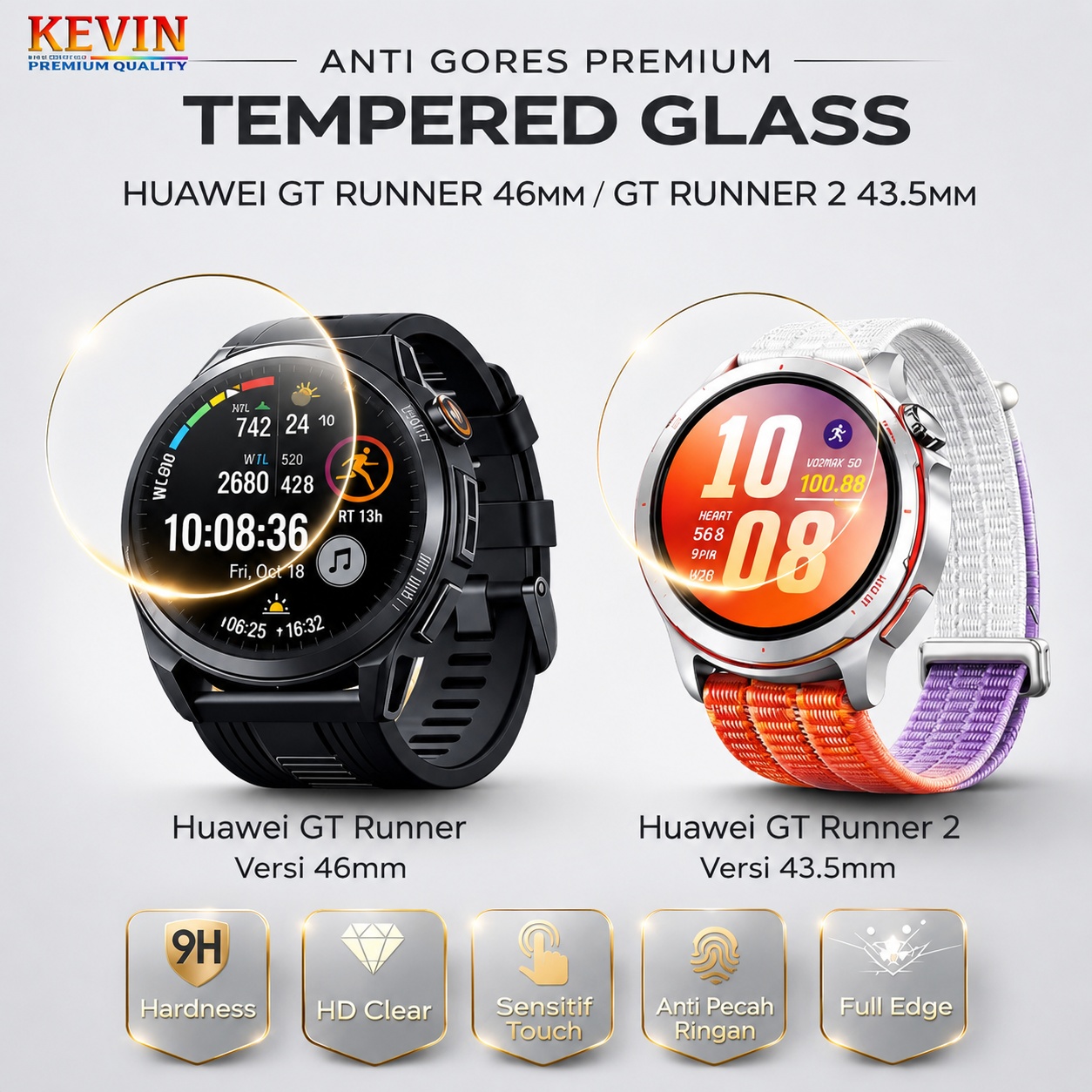 Tempered Glass Smartwatch Huawei Watch GT Runner 2 - Anti Gores Premium