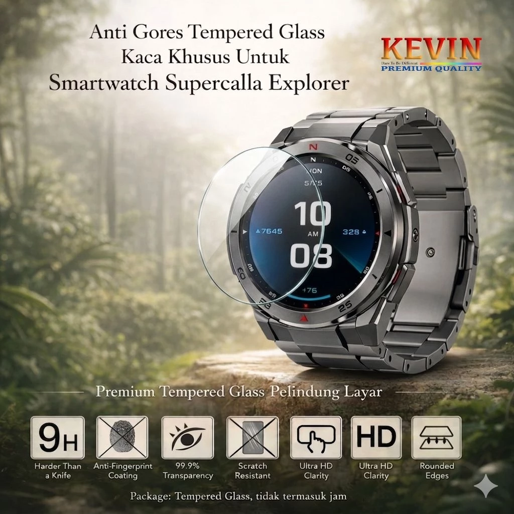 anti gores tempered glass supercalla explorer - kevin indonesia