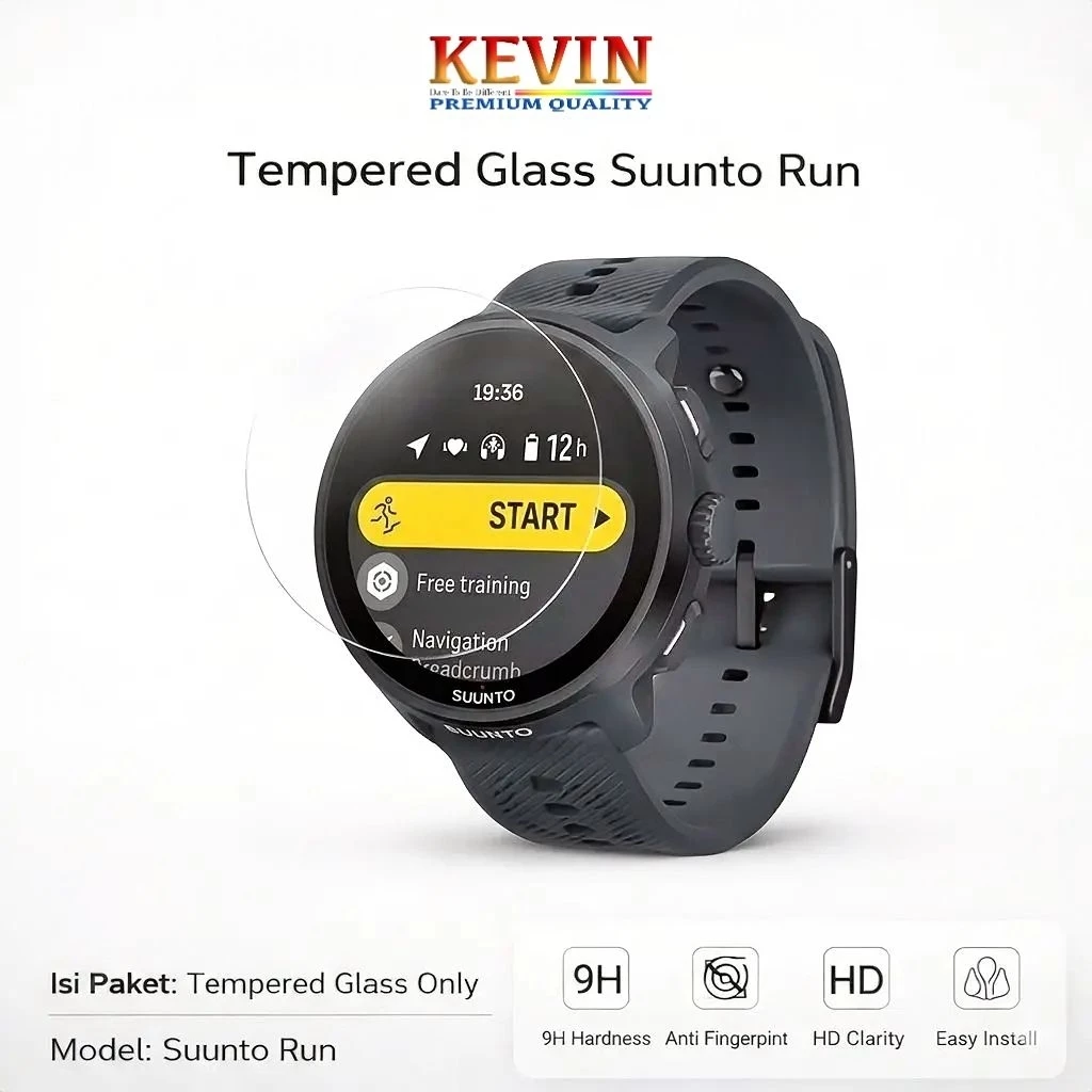 anti gores tempered glass suunto run - kevin indonesia