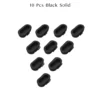 10 Pcs Black Solid