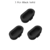 3 Pcs Black Solid