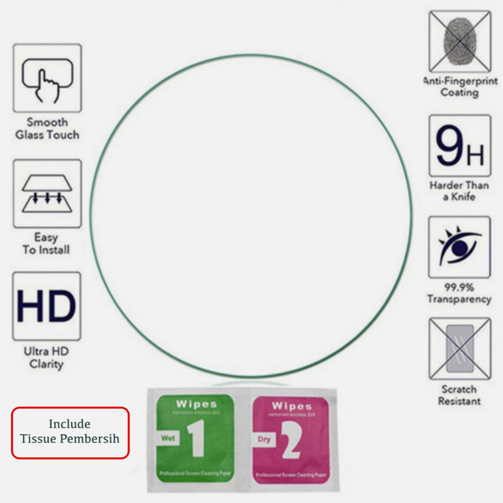 Anti Gores Casio LTP-E157M Series - Tempered Glass Jam Tangan Premium - Gambar 6