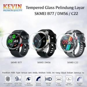 anti gores tempered glass premium untuk SKMEI B77 C22 DM56 - kevin indonesia