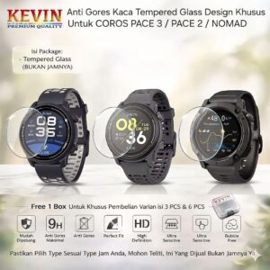 Anti Gores Tempered Glass Coros Pace 2, Pace 3, dan Nomad
