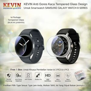 Anti Gores Tempered Glass Samsung Galaxy Watch 8 Smartwatch Series