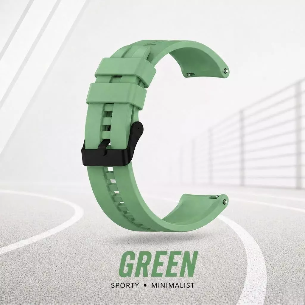 tali jam tangan smartwatch 22mm sporty minimalist green - t2e