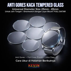 Premium anti gores tempered glass smartwatch dan jam tangan