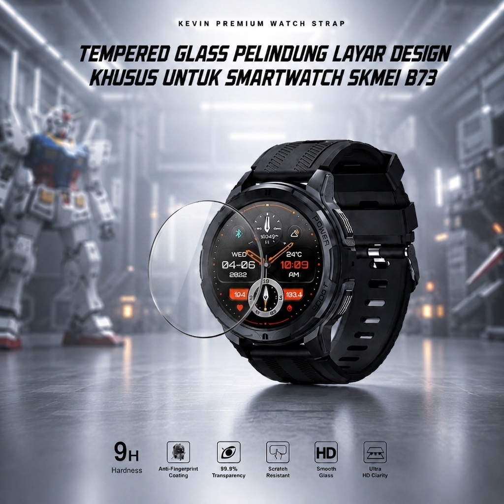 Anti Gores Smartwatch SKMEI B73 Pelindung Layar Tempered Glass
