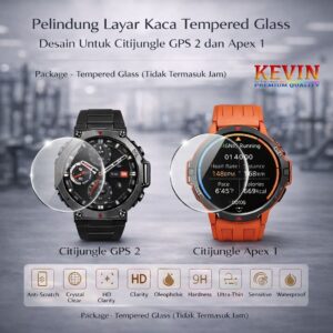 Tempered Glass Citijungle GPS 2 dan Apex 1 Pelindung Layar Smartwatch