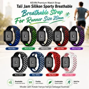 Tali Jam Sporty 20mm Nike Style Two Tone - Nkl
