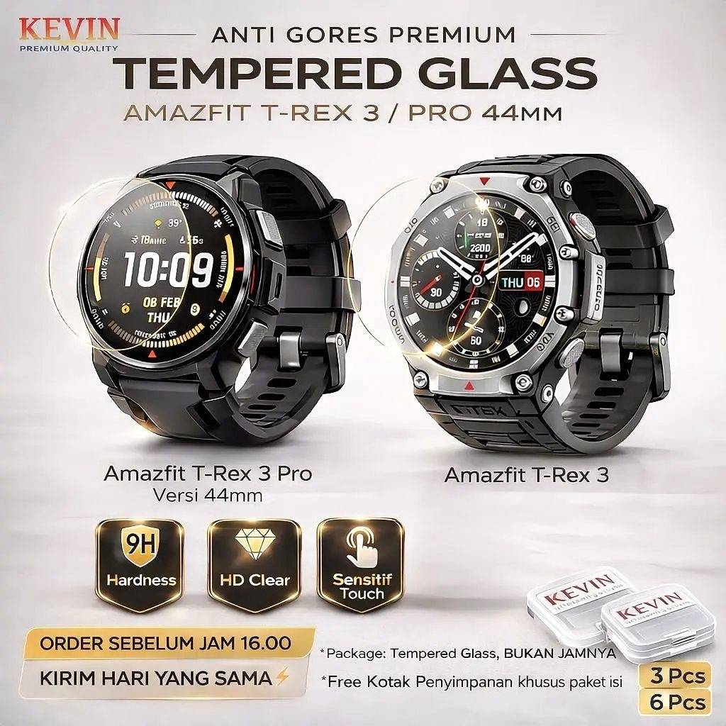 Anti Gores Tempered Glass Amazfit T-Rex 3 Pro Smartwatch