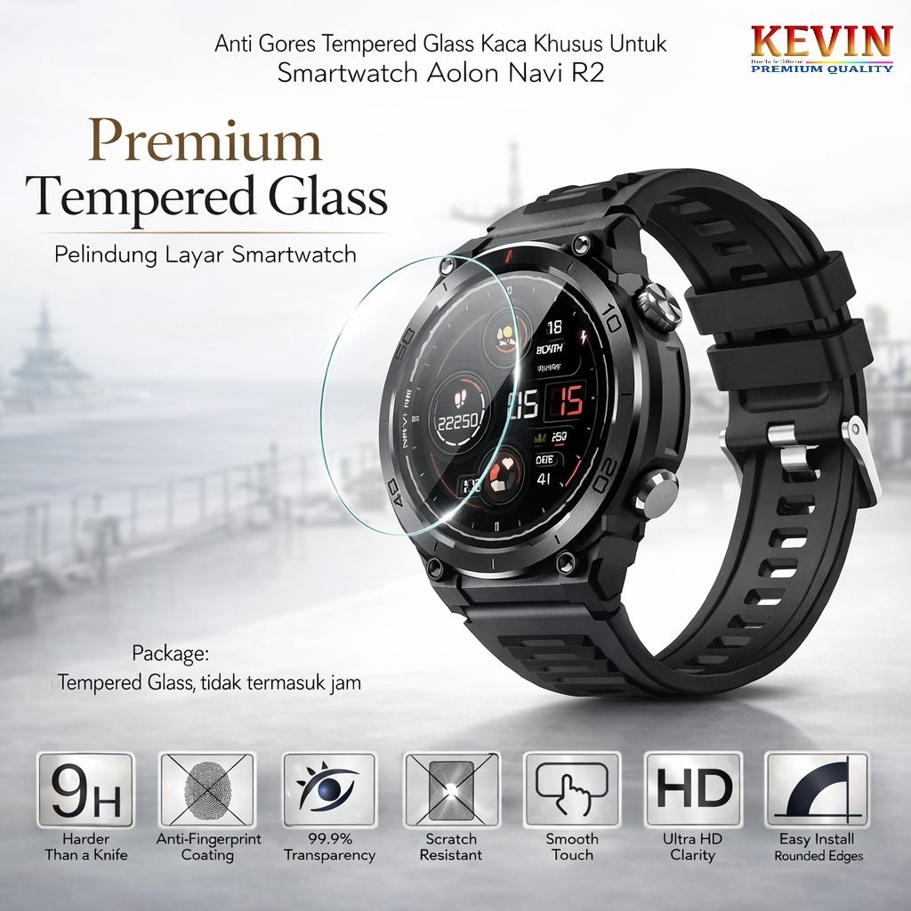 Anti Gores Tempered Glass Aolon Navi R2 Smartwatch
