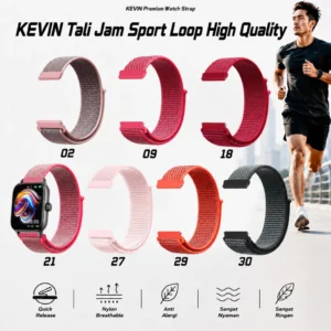 Strap Jam Tangan 22mm Nilon Velcro Ringan - Sport Loop