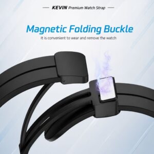 Tali Jam Tangan 20mm – Kevin Qr5b 2 Strap Jam Premium 20mm Folding Buckle Magnetic - Qr5b