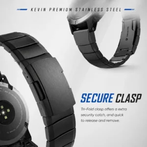 tali jam garmin stainless – kevin 2 tali jam garmin stainless steel double lock qfs