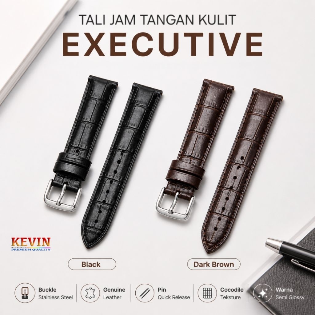 tali jam smartwatch kulit executive stylish - ccd kevin indonesia