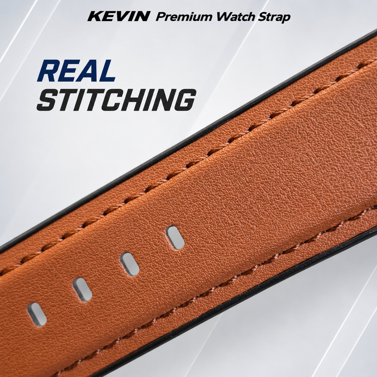 tali jam tangan hybrid dengan jahitan asli - QRH Kevin Indonesia 1