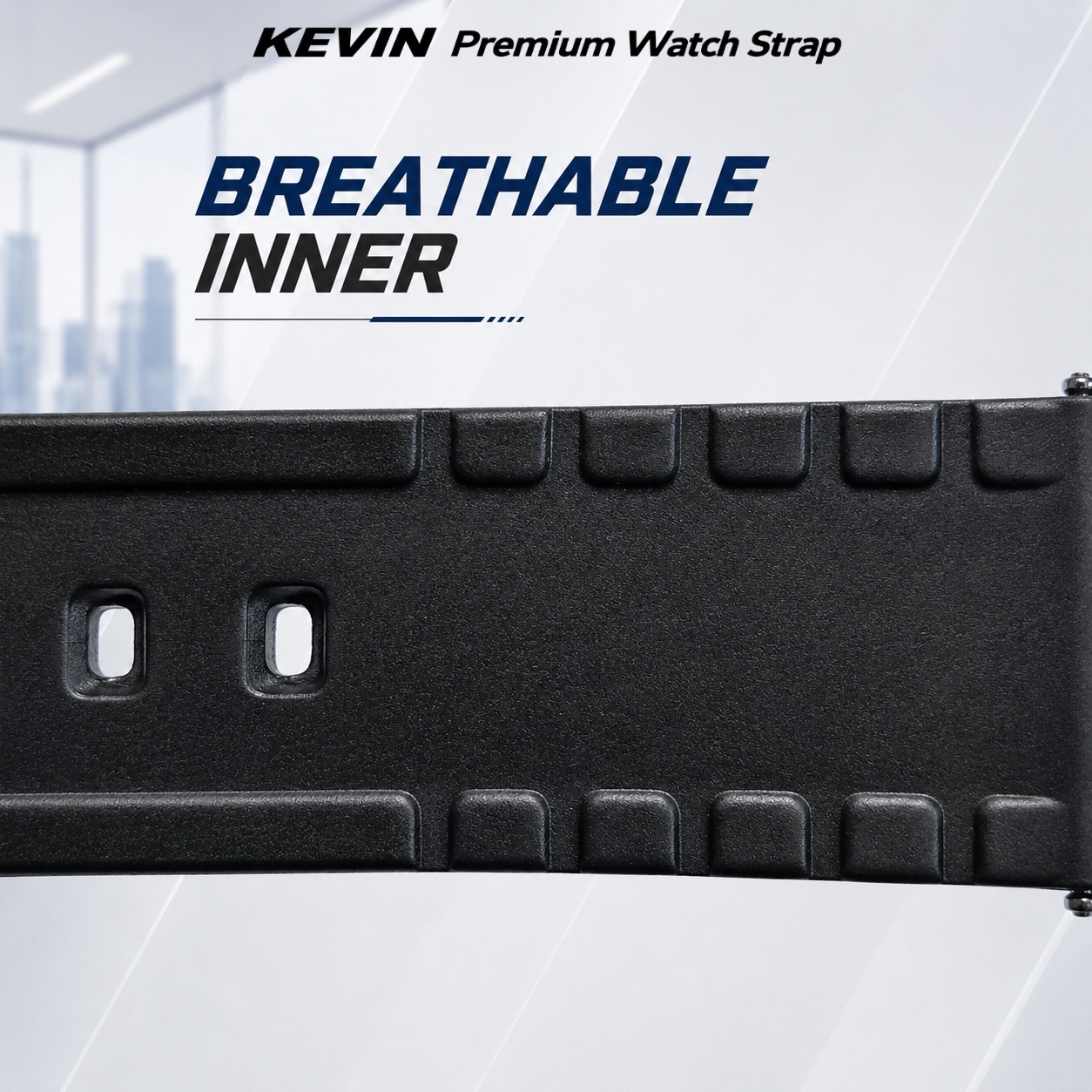 tali jam tangan hybrid breathable inner design - QRH Kevin Indonesia